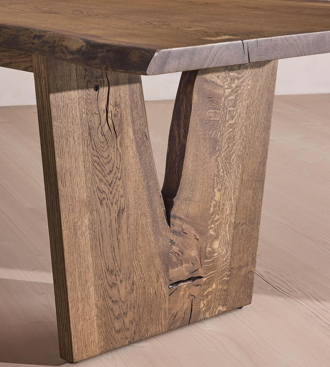 Calne Dining Table - Dark - 240cm - Images - Image 5