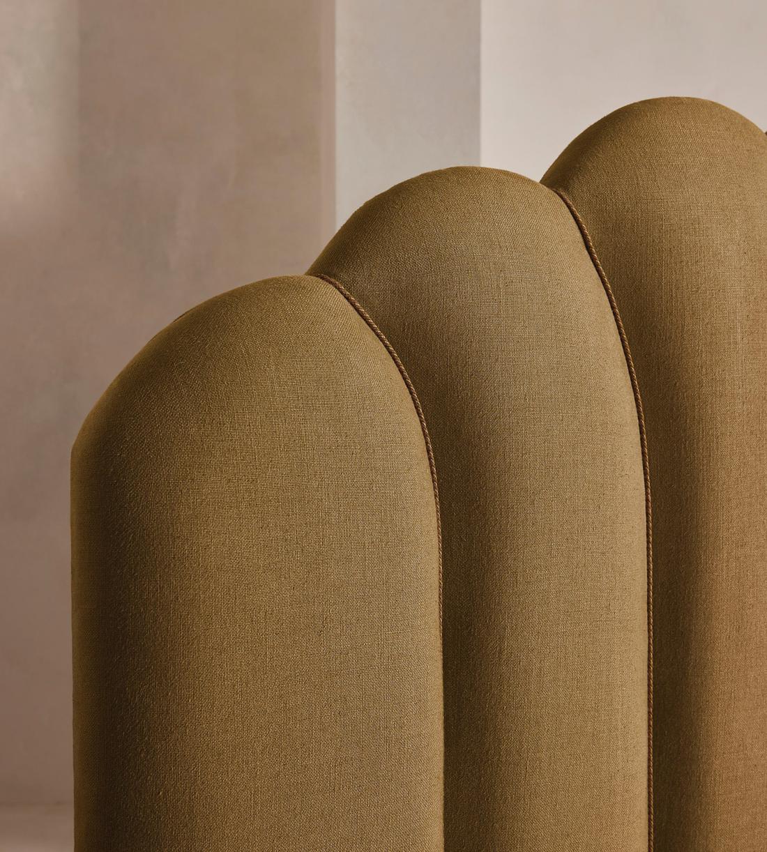 Manette Bed - with Twisted Cord - Full - Linen - Ochre - US - Images - Image 5