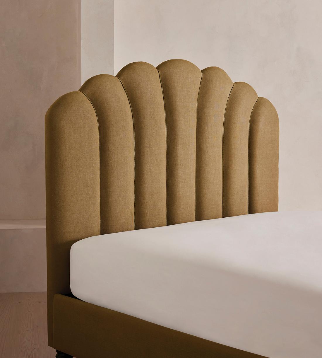 Manette Bed - Twisted Cord - Double - Linen - Ochre - UK - Images - Image 5