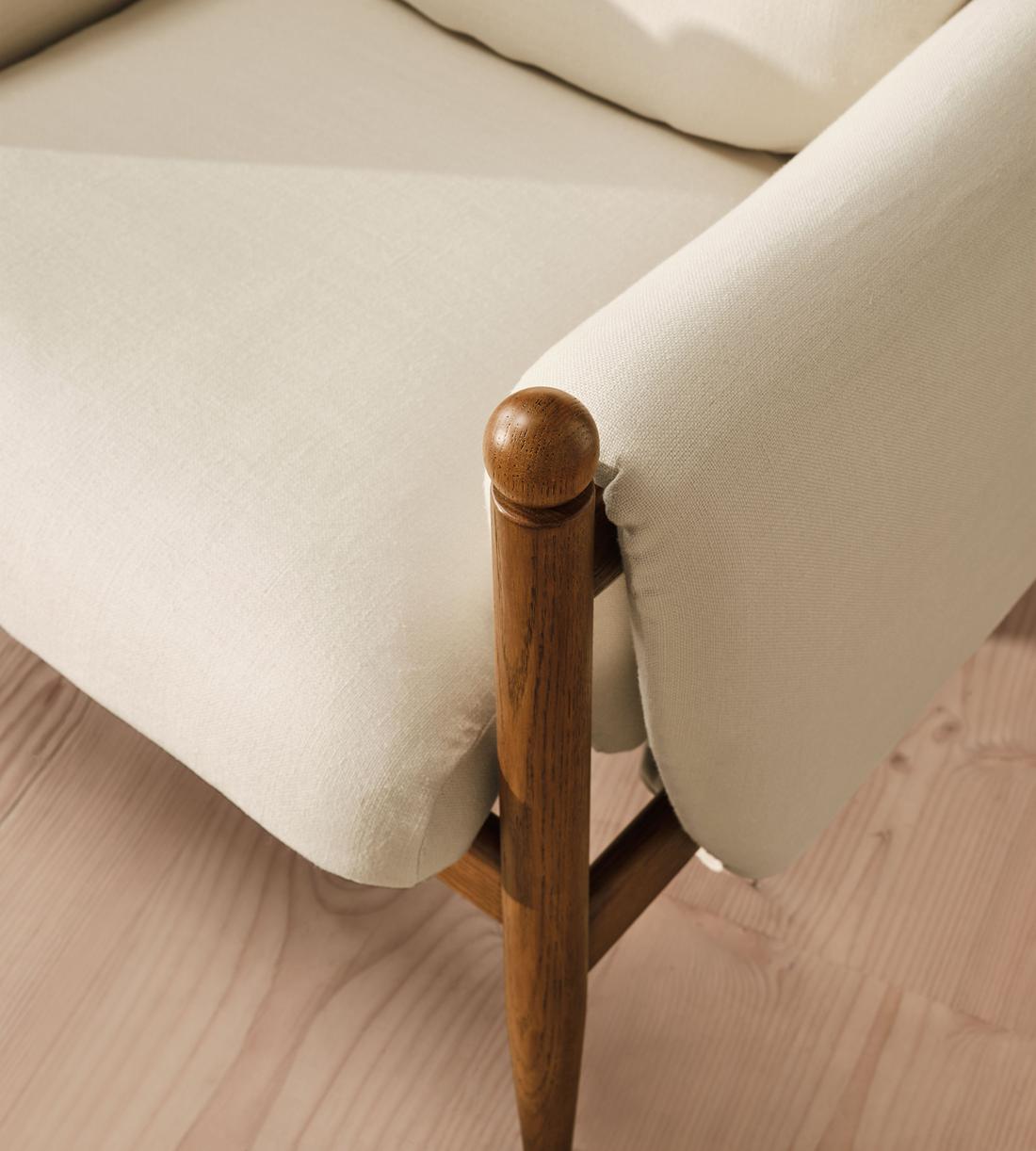 Casper Armchair - Linen - Bisque - UK - Images - Image 5
