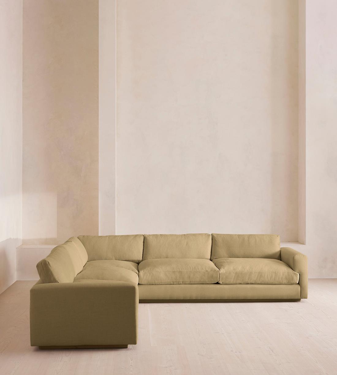 Mossley Corner Sofa - Linen - Wheat - Listing - Image 2