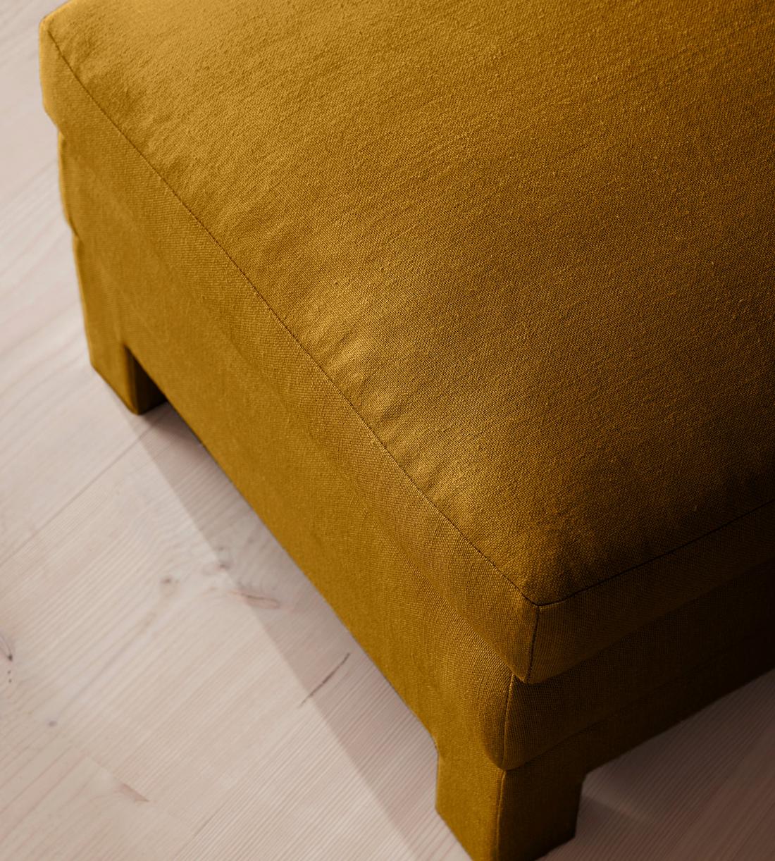 Ashford Ottoman - Linen - Turmeric - UK - Images - Image 3