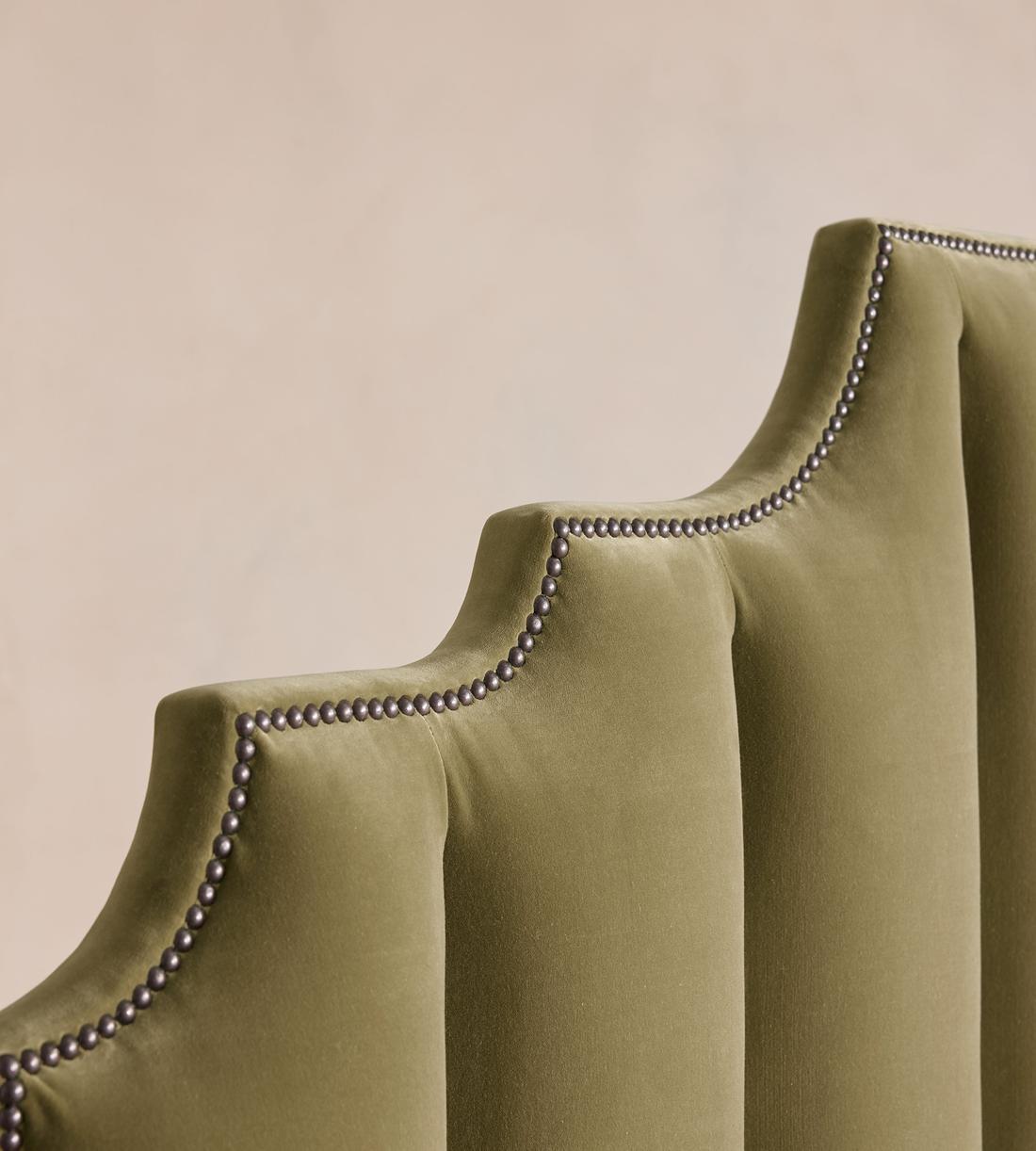 Gerrard Bed - Full - Velvet - Lichen - US - Images - Image 3