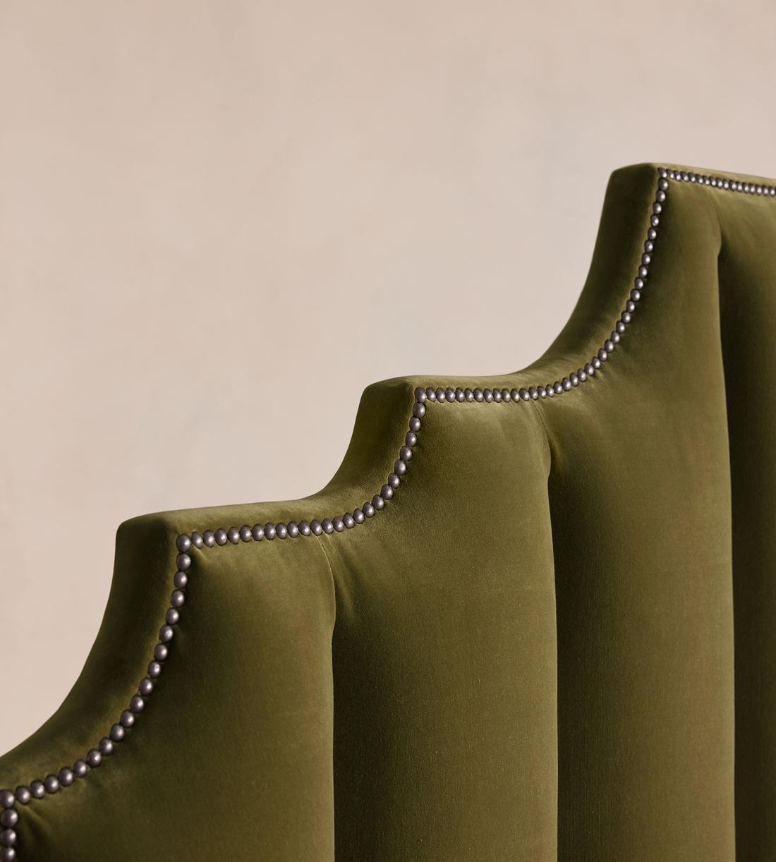 Gerrard Bed - Full - Velvet - Olive - US - Images - Image 3