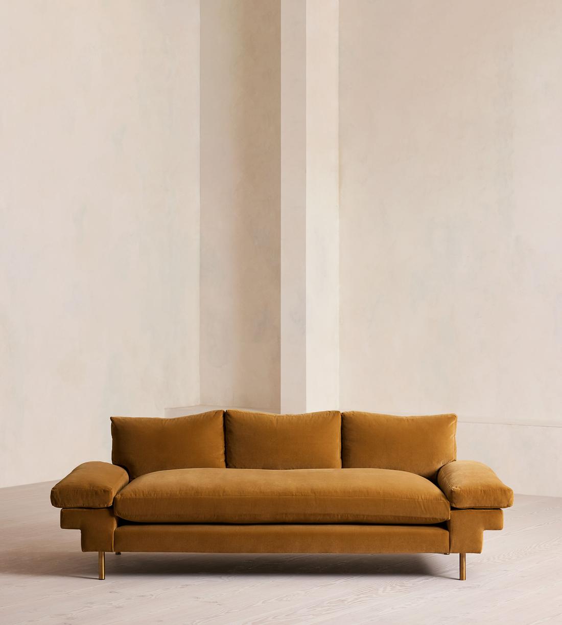 Bristol Sofa - Velvet - Mustard - Listing - Image 1