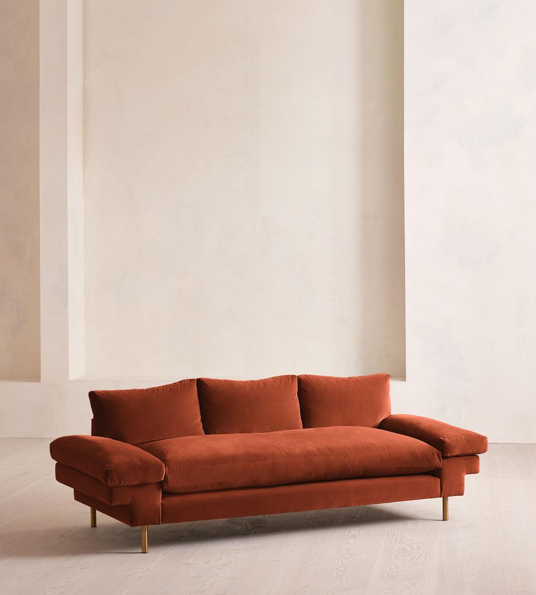 Bristol Sofa - Velvet - Rust - Listing - Image 2