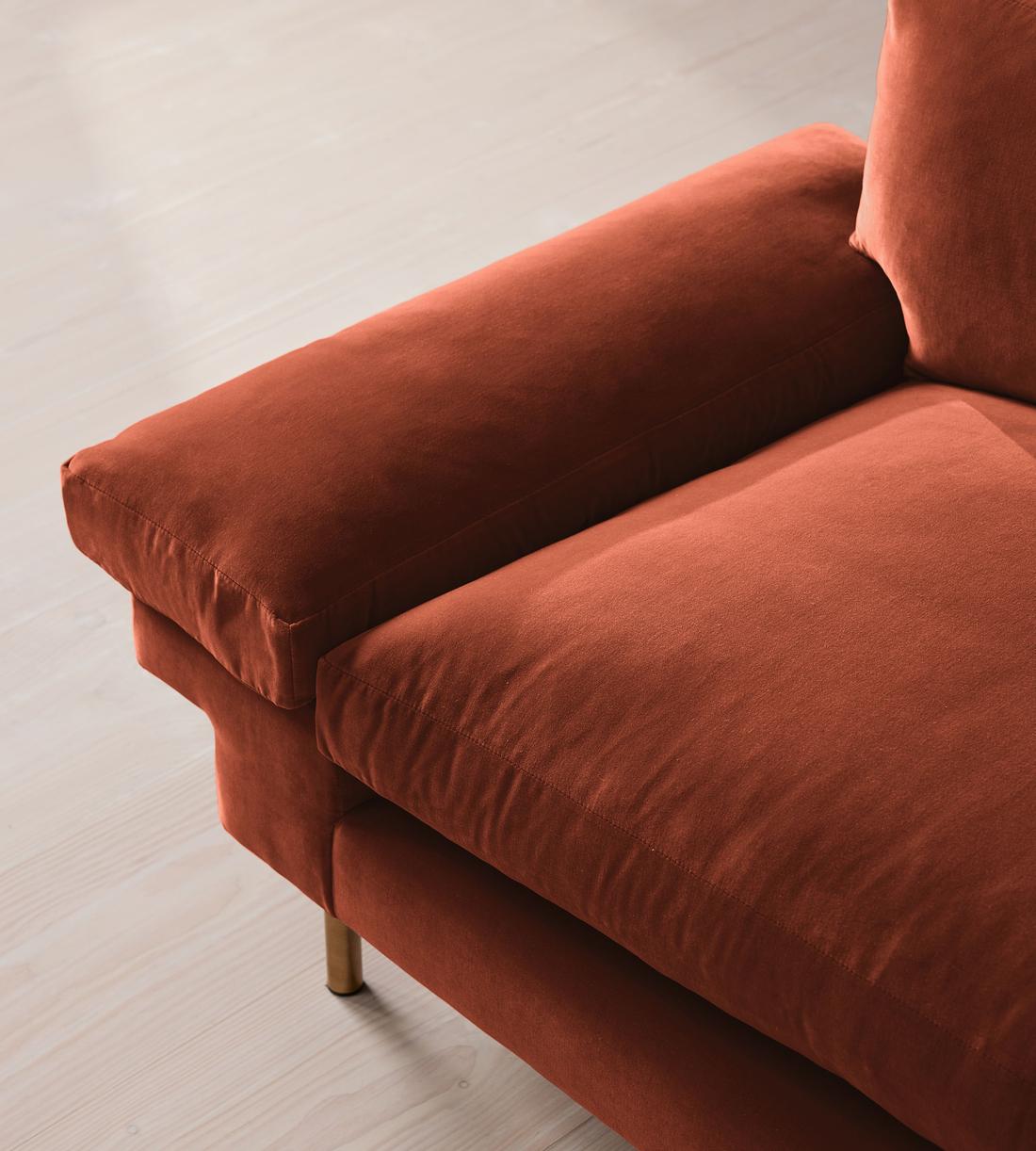 Bristol Sofa - Velvet - Rust - Images - Image 5