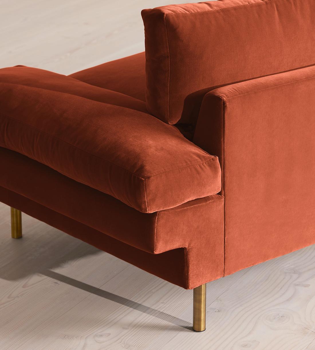 Bristol Sofa - Velvet - Rust - Images - Image 7