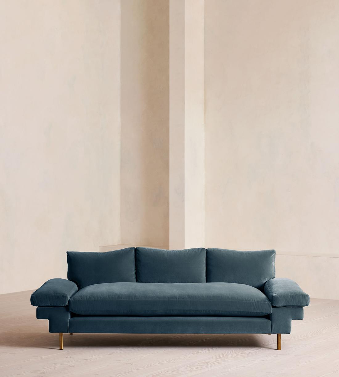 Bristol Sofa - Velvet - Grey Blue - Listing - Image 1