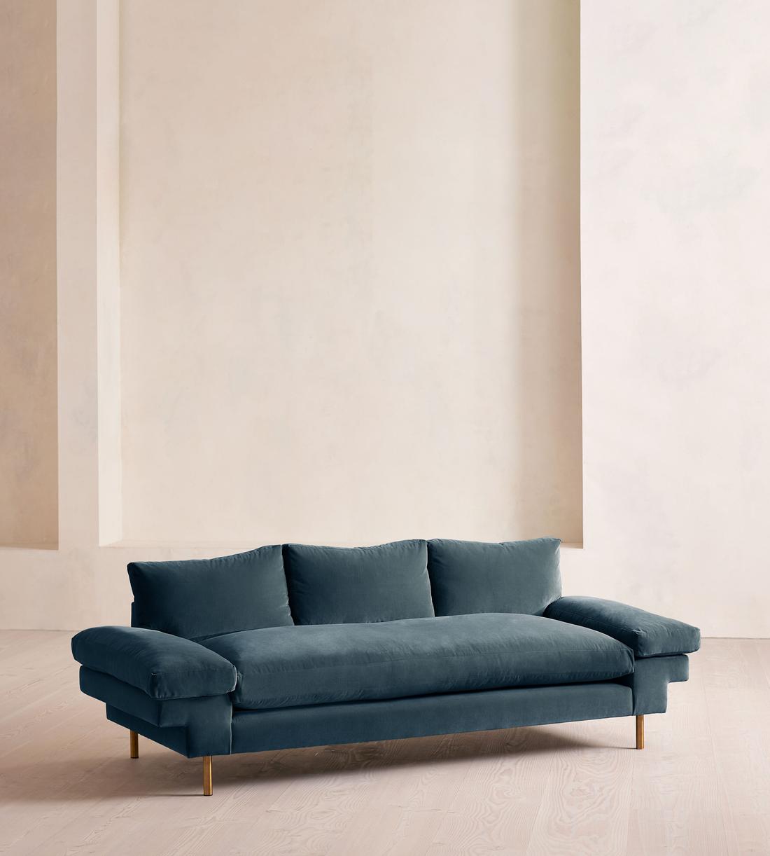 Bristol Sofa - Velvet - Grey Blue - Listing - Image 2