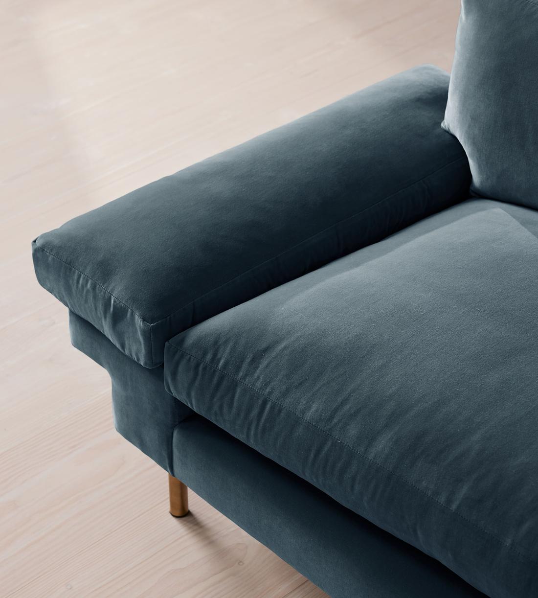 Bristol Sofa - Velvet - Grey Blue - Images - Image 5