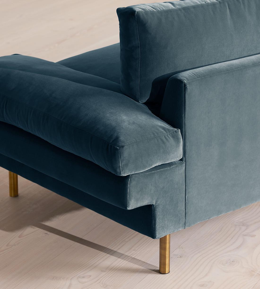 Bristol Sofa - Velvet - Grey Blue - Images - Image 7