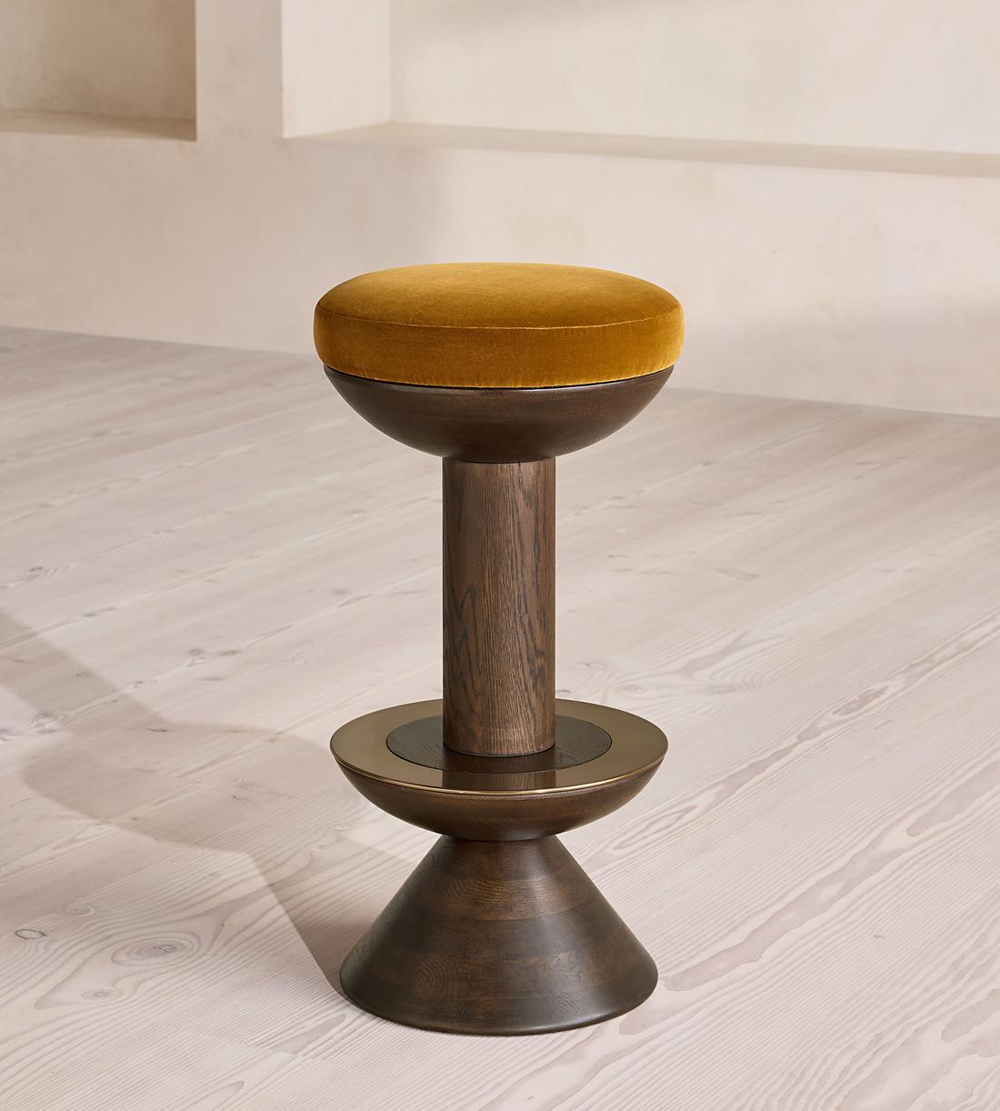Lennie Barstool - Velvet - Mustard - US - Listing - Image 4