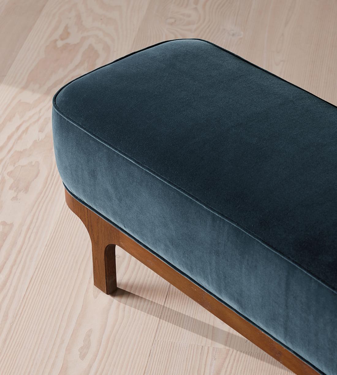 Belsa Bench - Velvet - Grey Blue - US - Images - Image 6