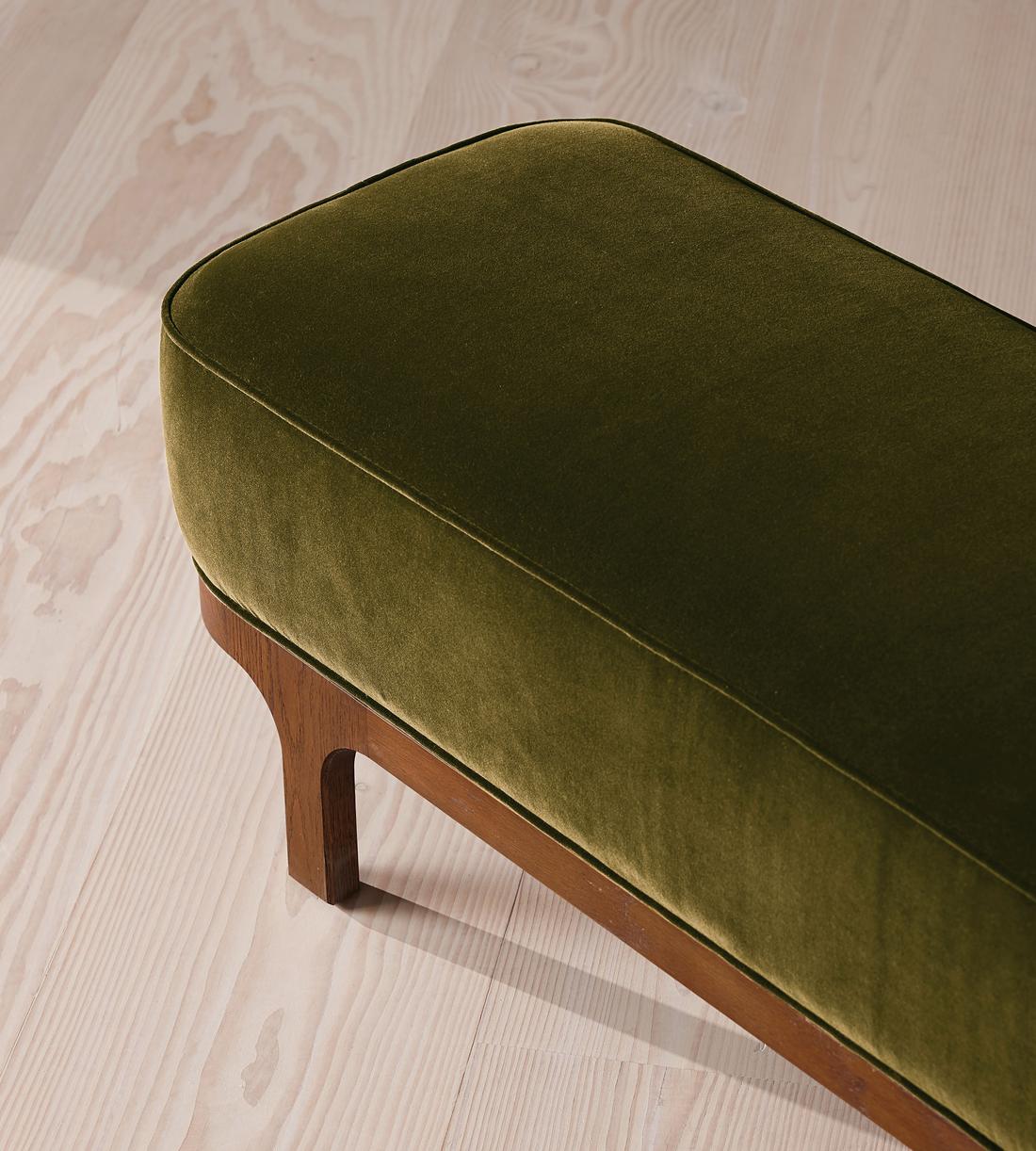Belsa Bench - Velvet - Olive - Images - Image 6
