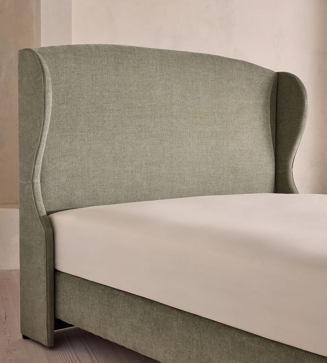 Rivas Bed - Double - Linen Chenille - Sage - Images - Image 3