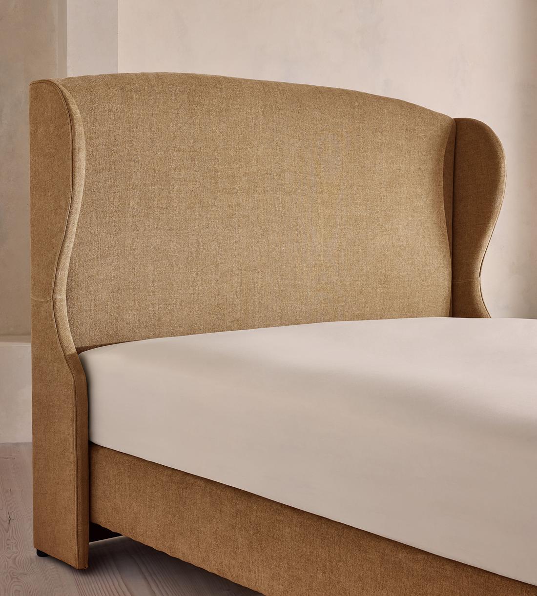 Rivas Bed - King - Linen Chenille - Sand - Images - Image 3
