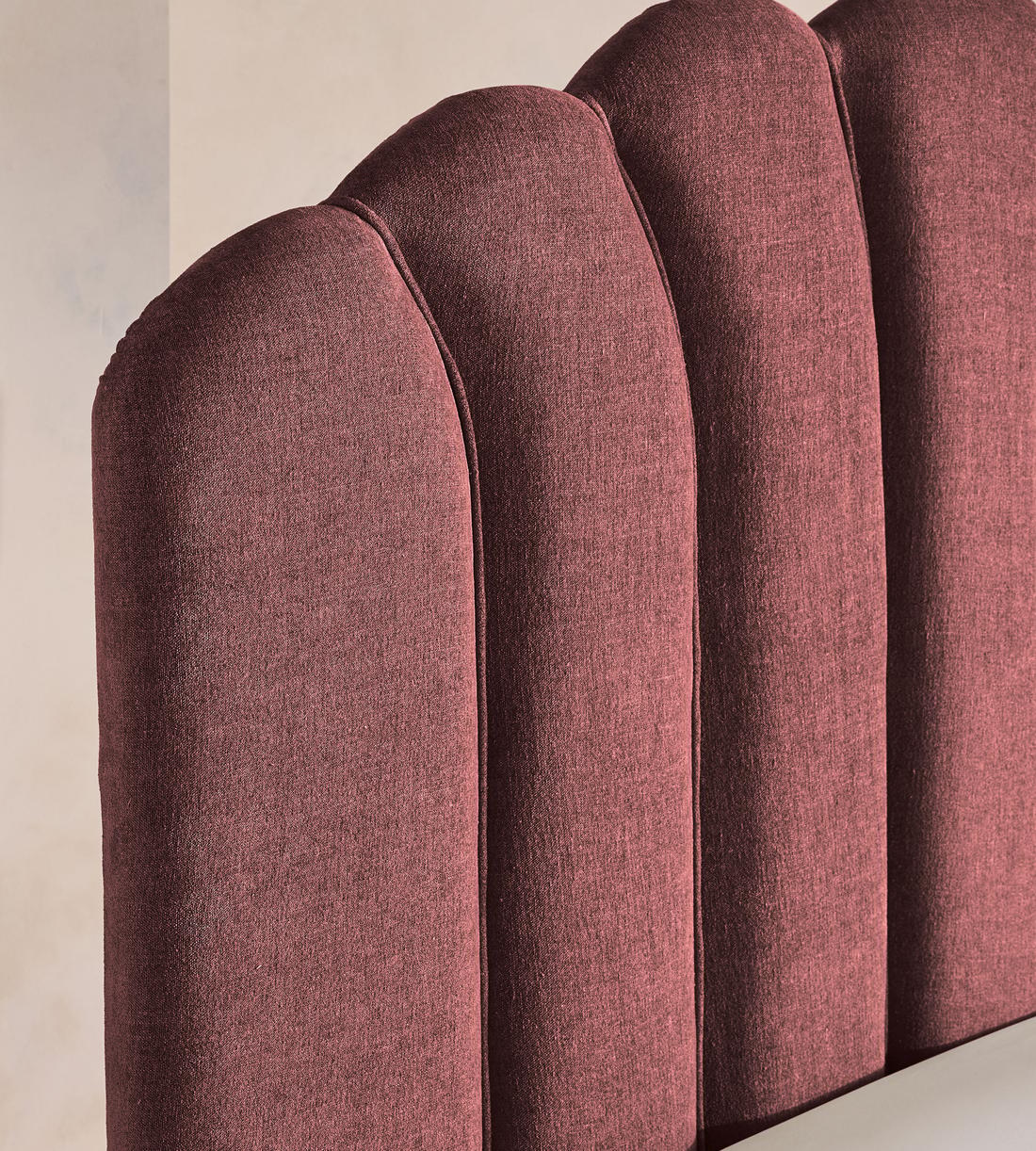 Manette Bed - Full - Linen Chenille - Bordeaux - US - Images - Image 4