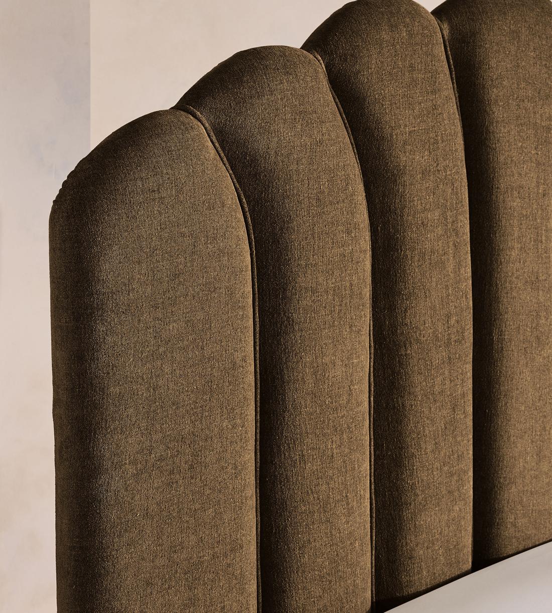 Manette Bed - Full - Linen Chenille - Chocolate - US - Images - Image 4