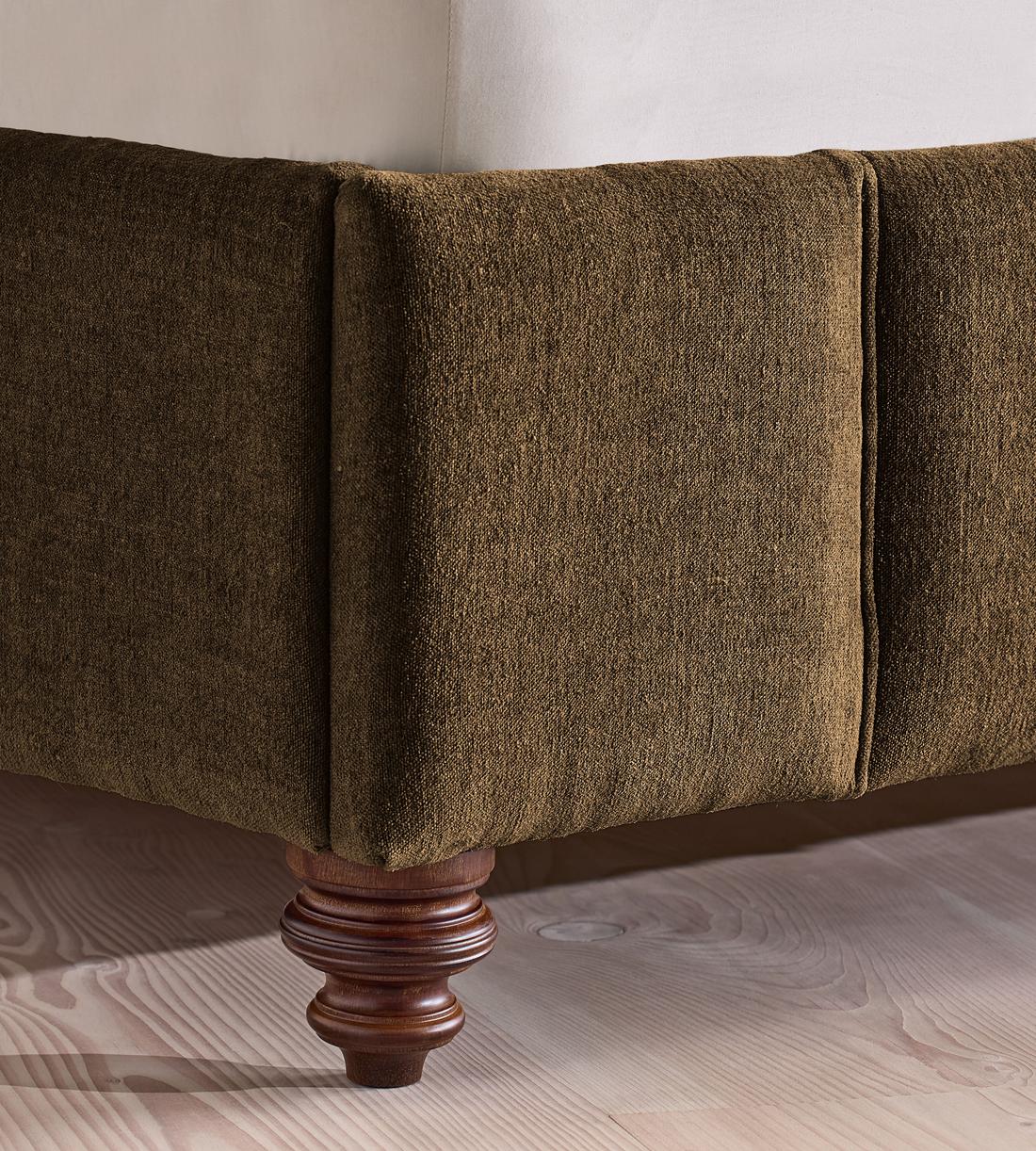 Manette Bed - Full - Linen Chenille - Chocolate - US - Images - Image 5