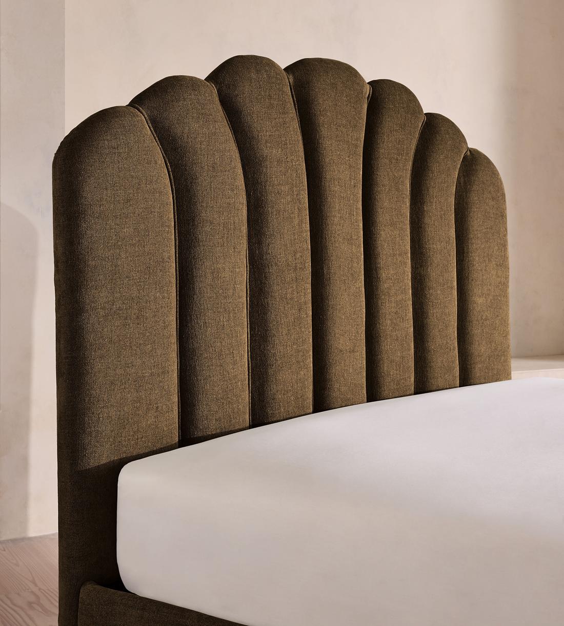 Manette Bed - King - Linen Chenille - Chocolate - US - Images - Image 3