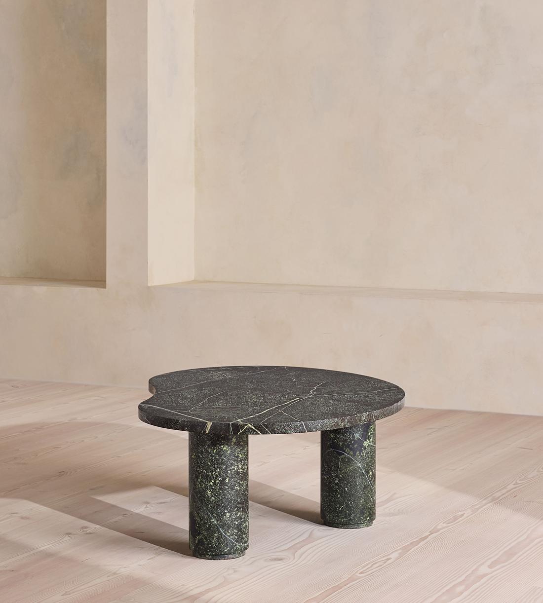 Tisbury Oval Coffee Table - Verde Bosque Marble - Images - Image 3