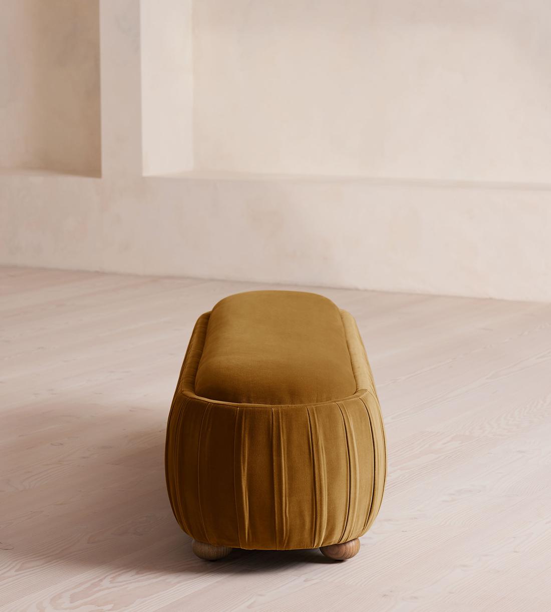 Vivienne Bench - Velvet - Mustard - Images - Image 3