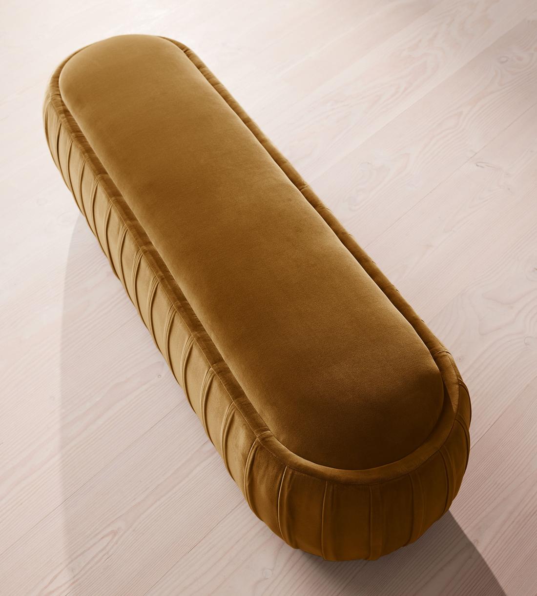 Vivienne Bench - Velvet - Mustard - Images - Image 5
