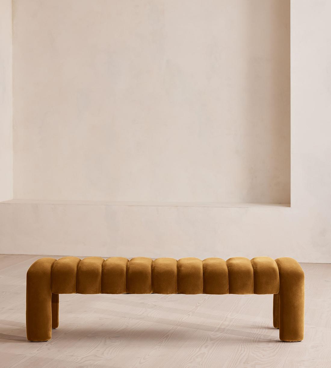 Willis Bench - Velvet - Mustard - Listing - Image 2