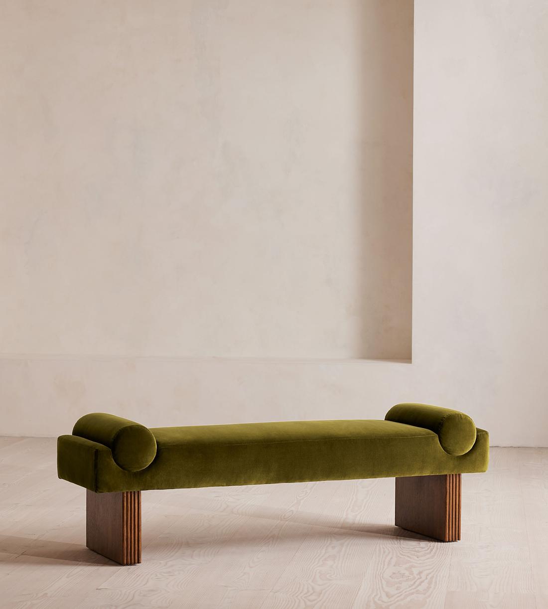 Esther Bench Velvet - Olive - Listing - Image 1