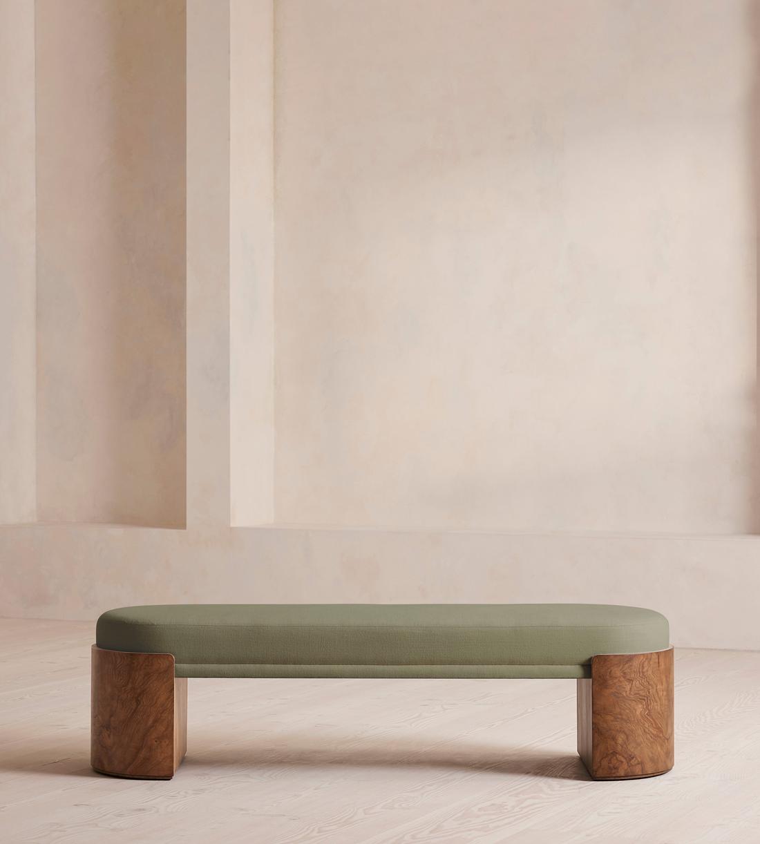 Lukas Bench - Linen - Sage - Listing - Image 2