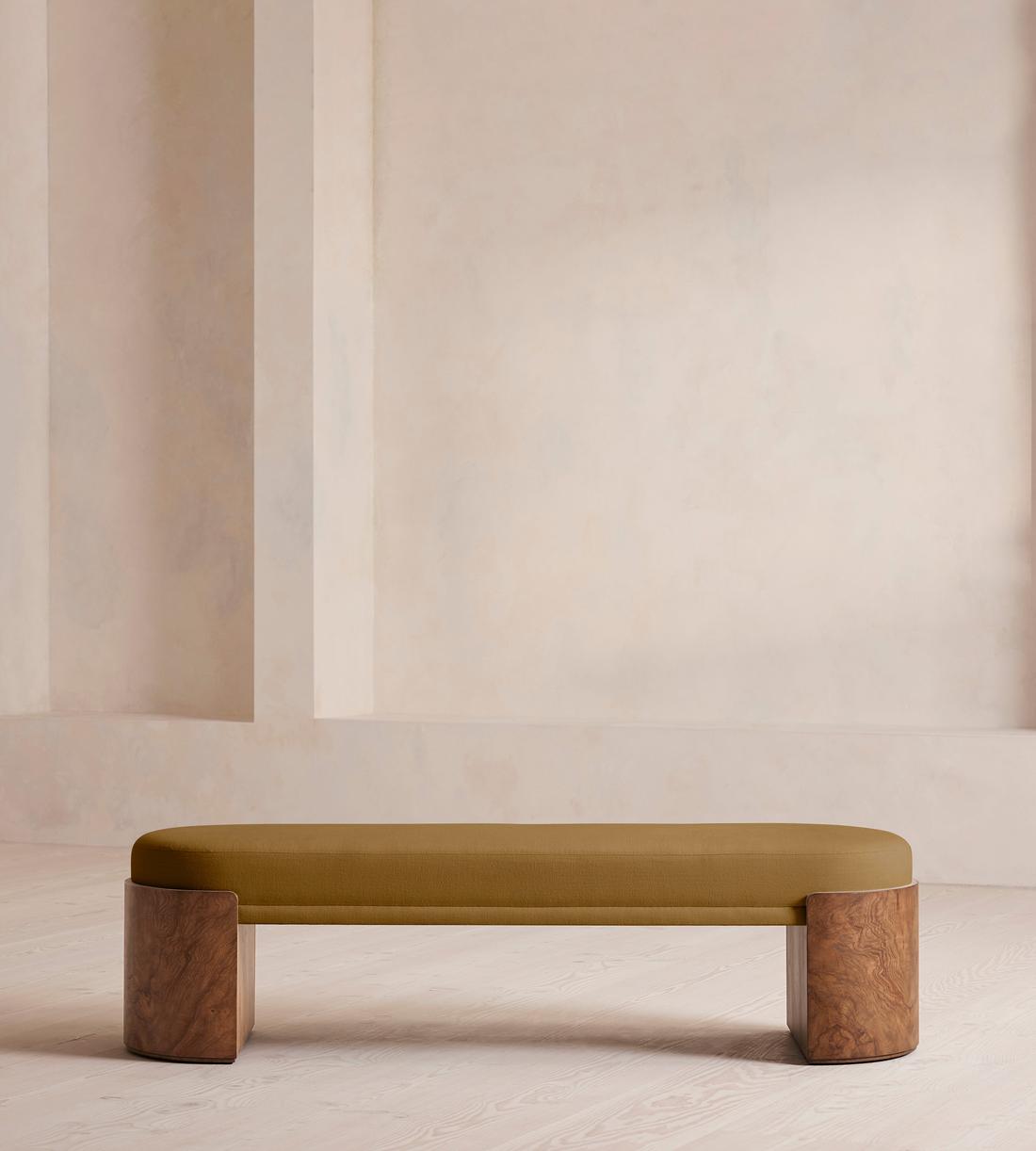 Lukas Bench - Linen - Ochre - Listing - Image 2