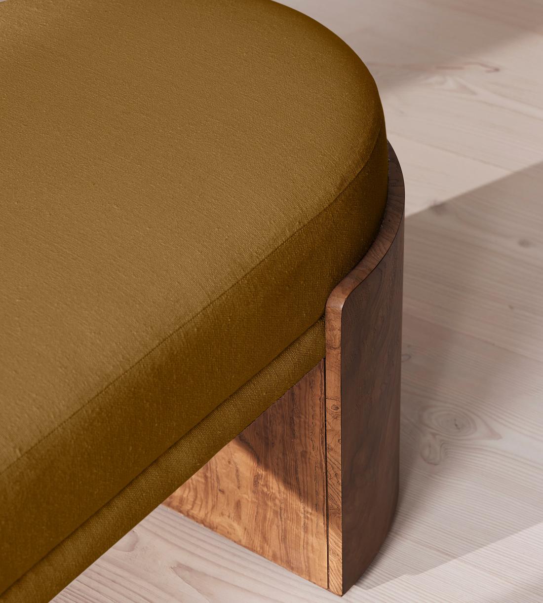 Lukas Bench - Linen - Ochre - Images - Image 4