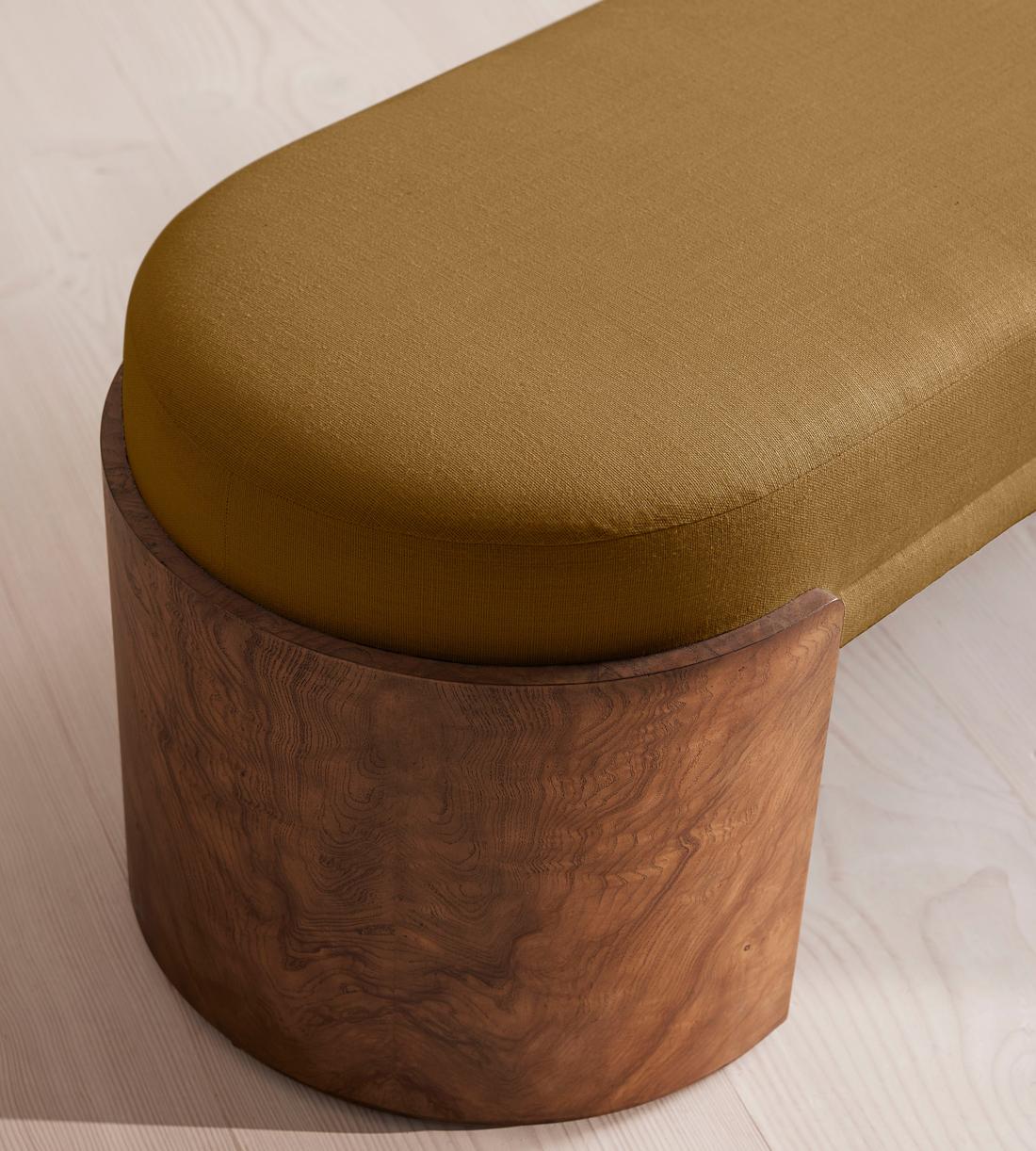 Lukas Bench - Linen - Ochre - Images - Image 5