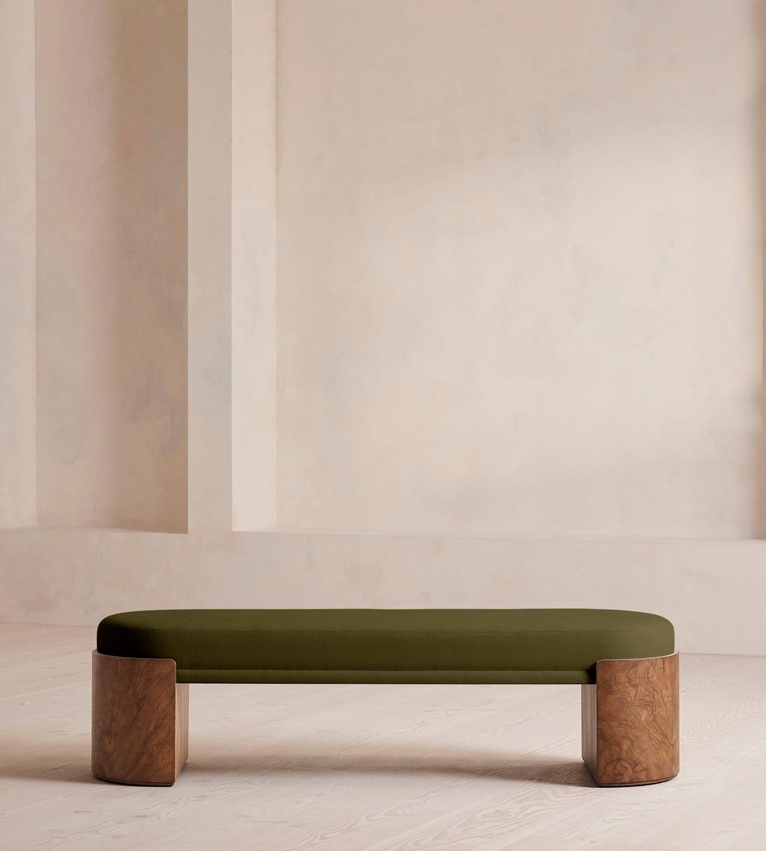 Lukas Bench - Linen - Olive - Listing - Image 2