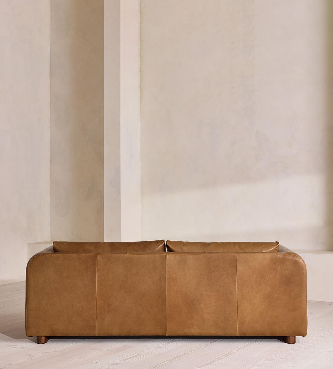 Farrell Three Seater Sofa - Leather - Chestnut - UK - Images - Image 4