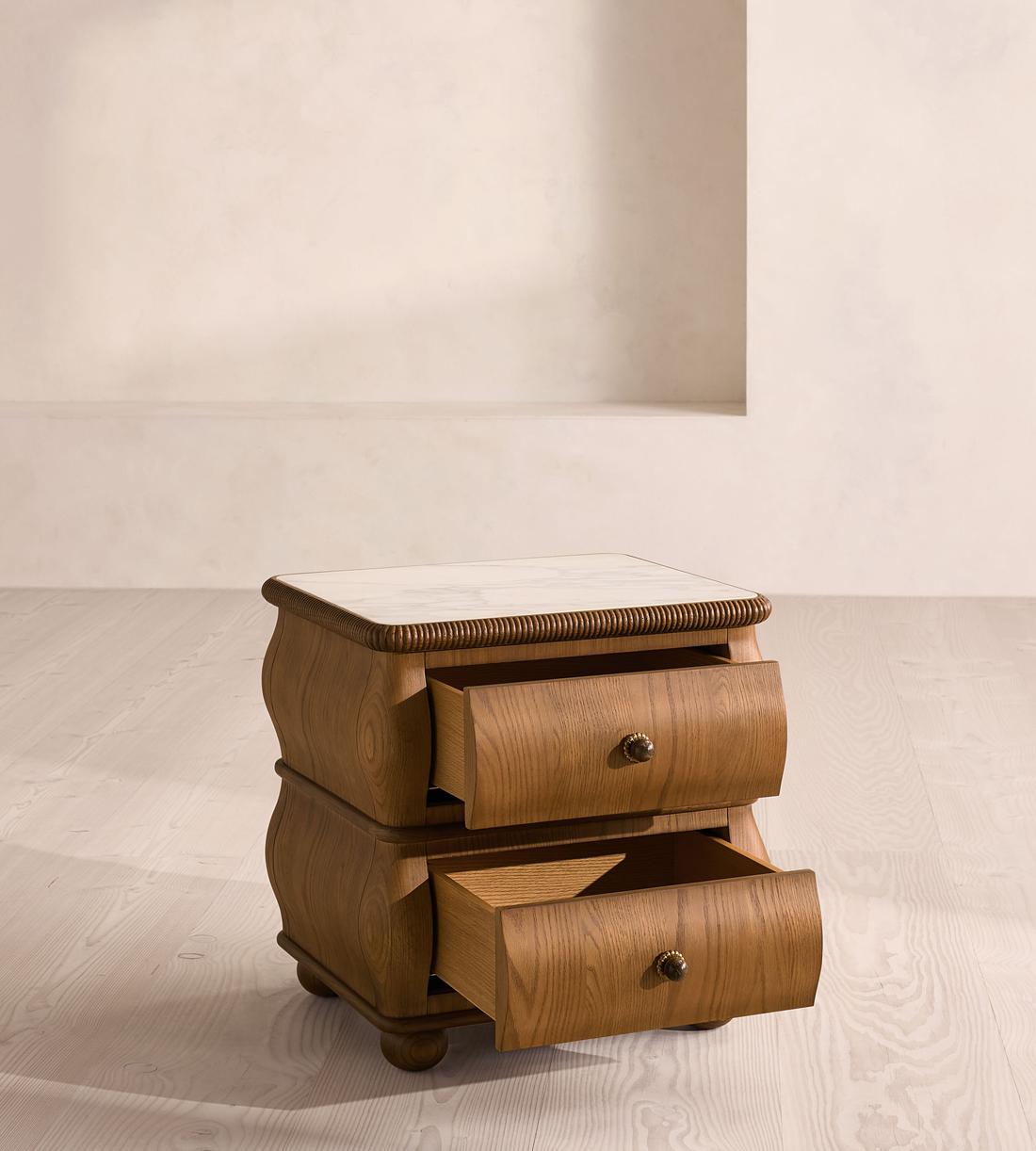 Esmeray Bedside Table - Mid-tone - Images - Image 4