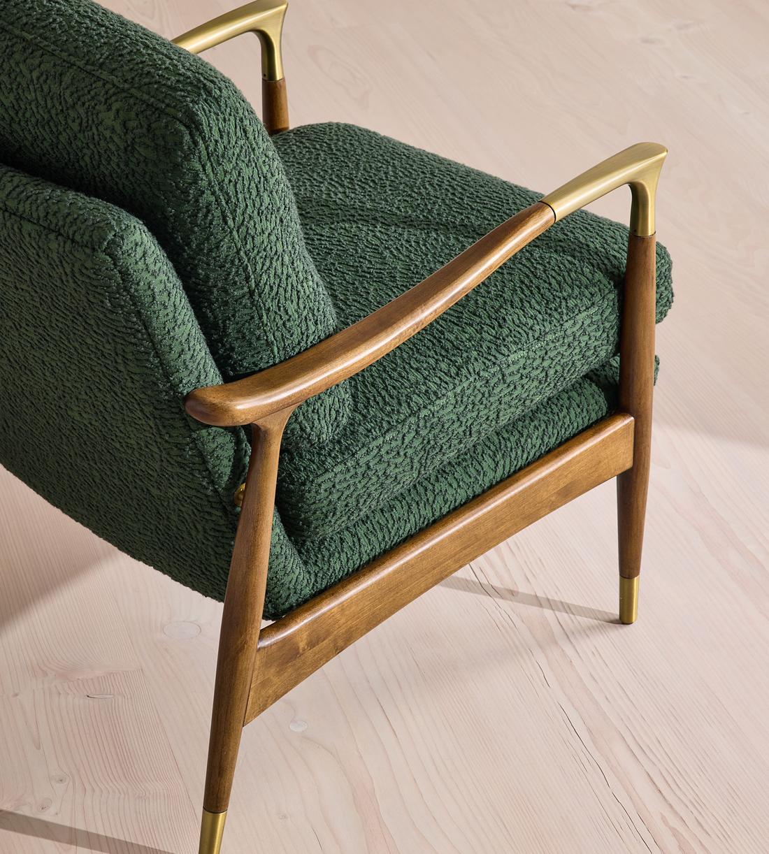 Theodore Armchair - Boucle Jacquard - Marine  - US - Images - Image 7