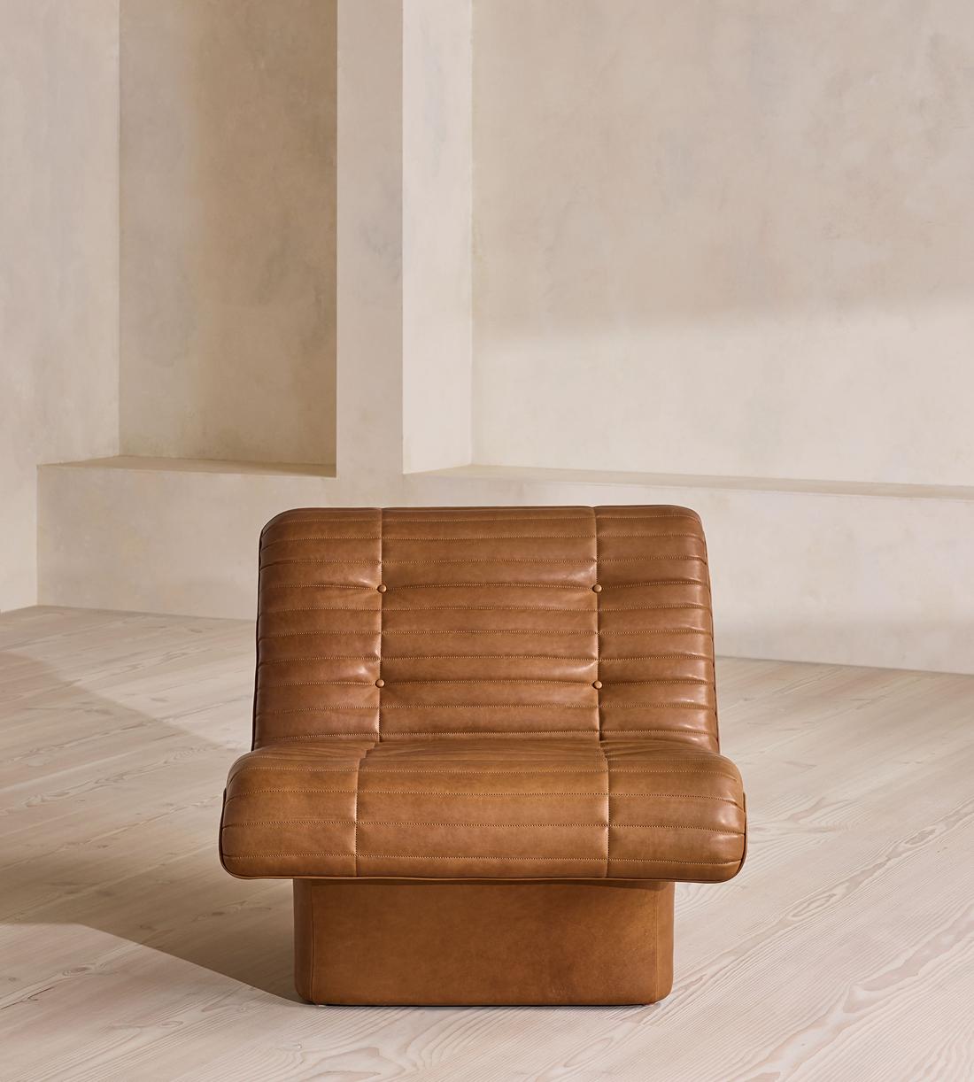 Ewan Armchair - Leather - Chestnut - UK - Listing - Image 5