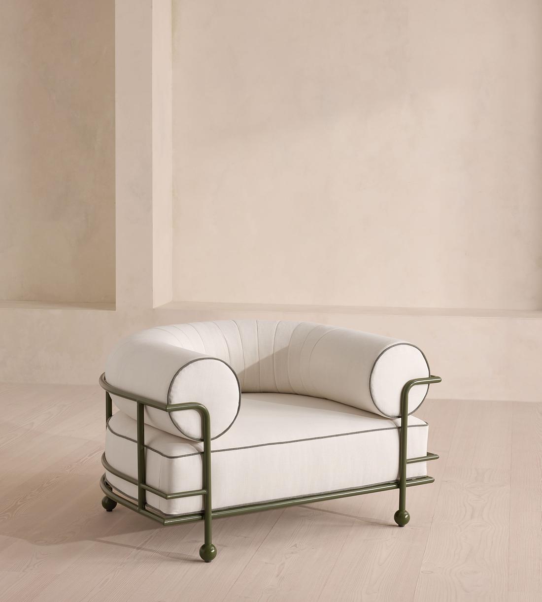 Gaspard Outdoor Armchair - Off White - UK - Listing - Image 2