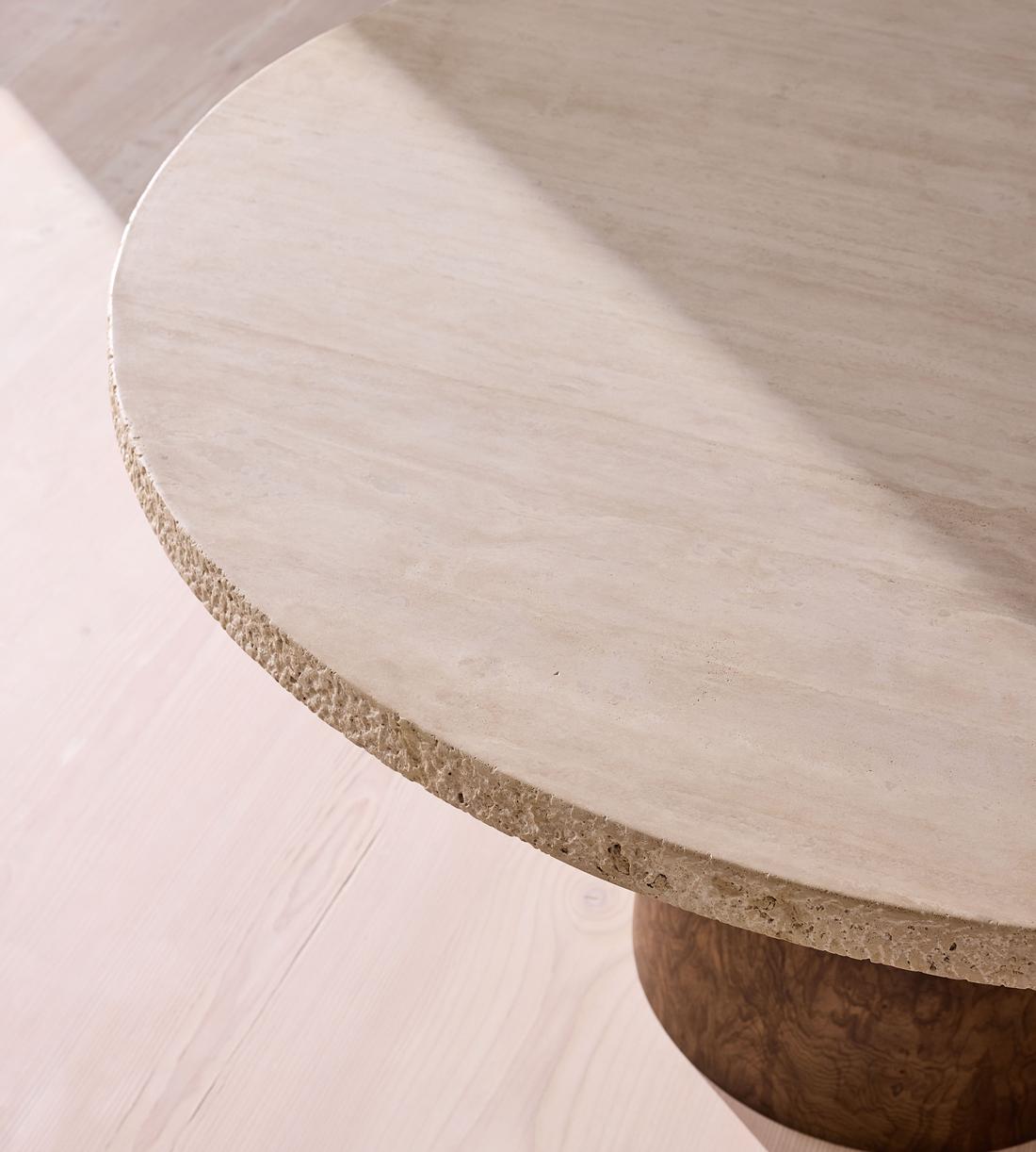 Ramsey Dining Table - Round - Travertine - Images - Image 5