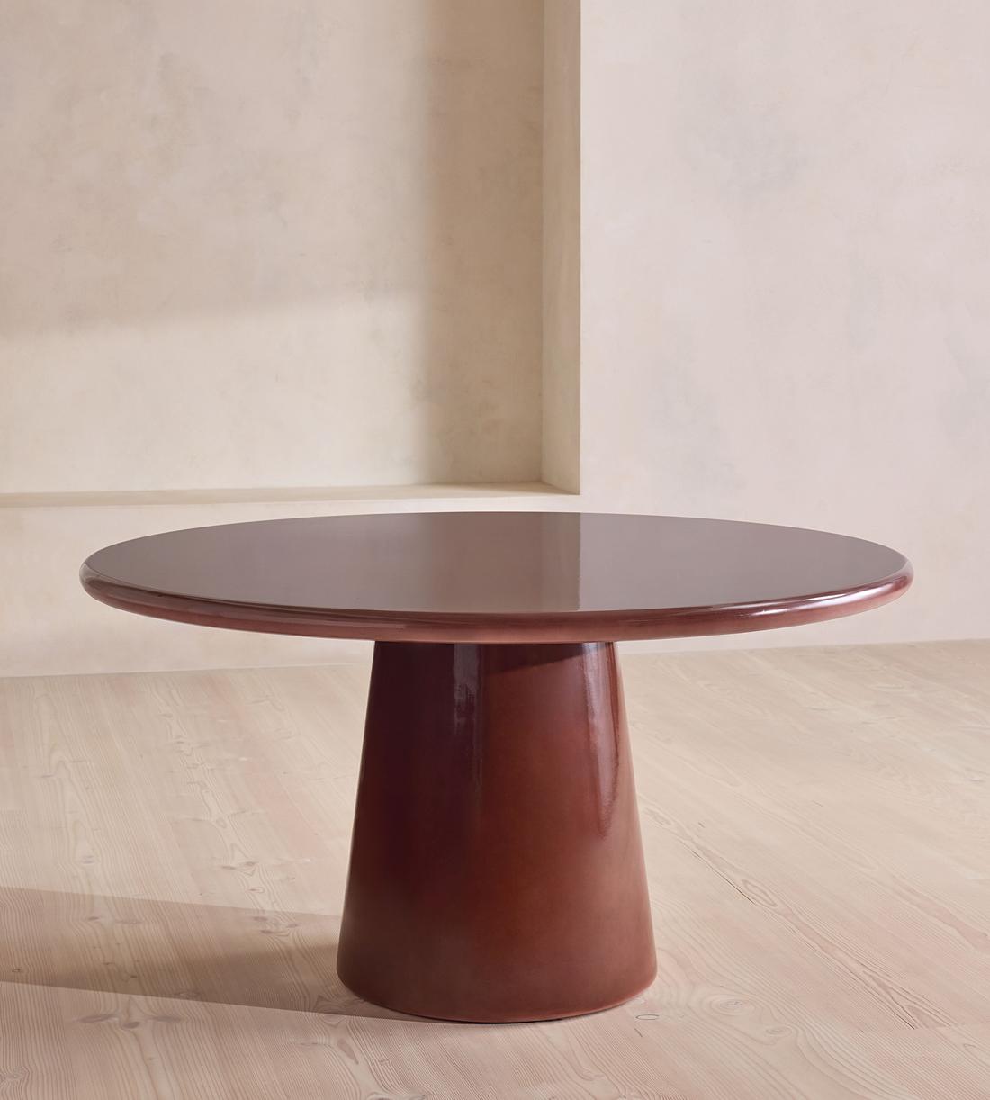 Reti Outdoor Dining Table - Large - Maroon - Listing - Image 4