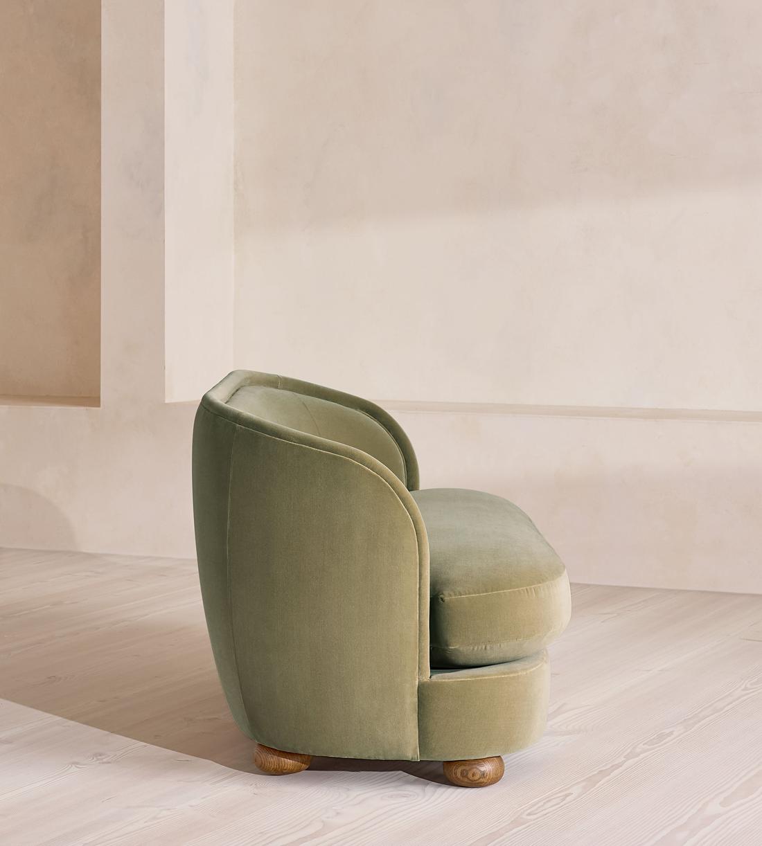 Blair Two Seater Sofa - Velvet - Lichen - US - Images - Image 5