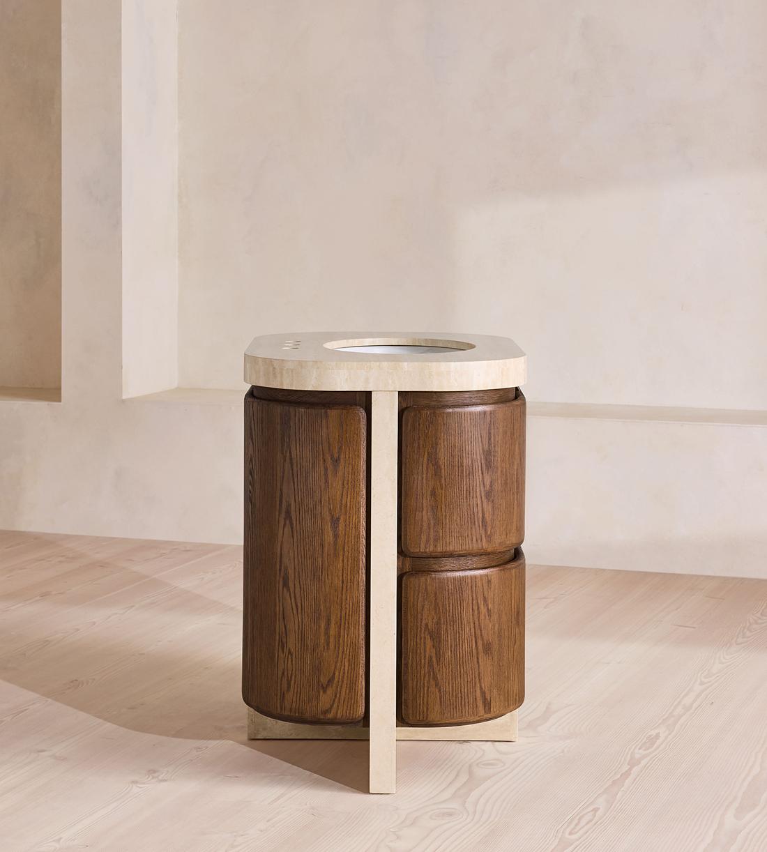 Tivoli Single Vanity - Travertine Marble - Images - Image 7