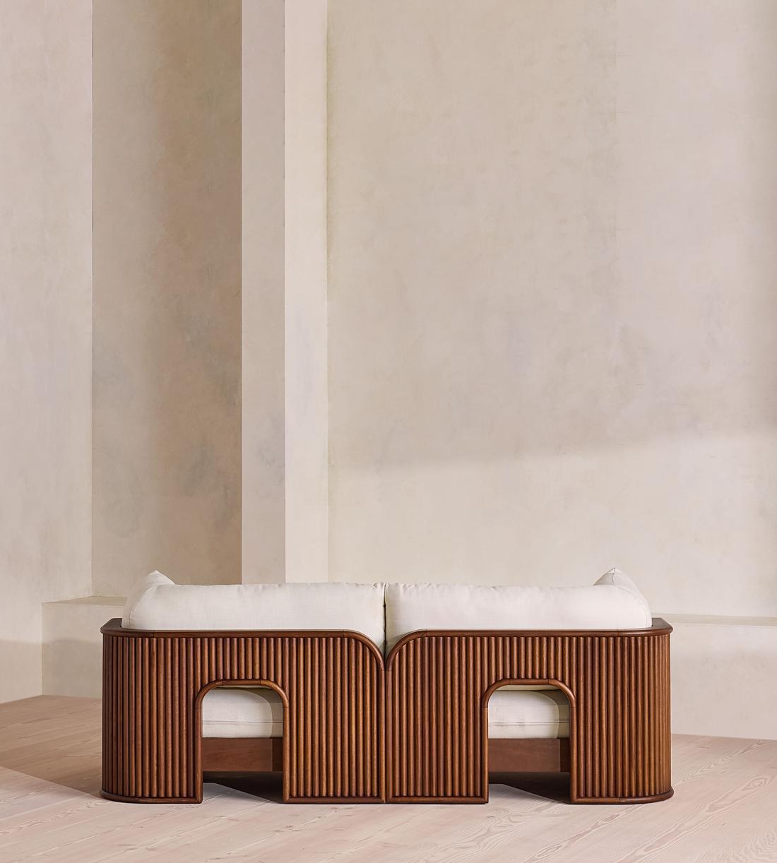 Odell Outdoor Three Seater Sofa - Off White - US - Images - Image 8