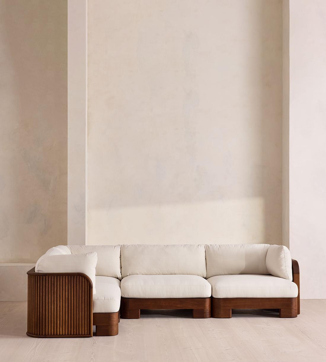 Odell Outdoor L-Shape Sofa - Off White - US - Listing - Image 2