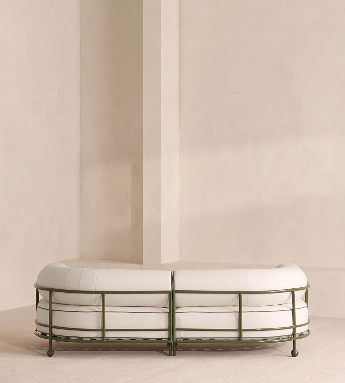 Gaspard Three-Seater Outdoor Sofa - Linen - Off White - Images - Image 5
