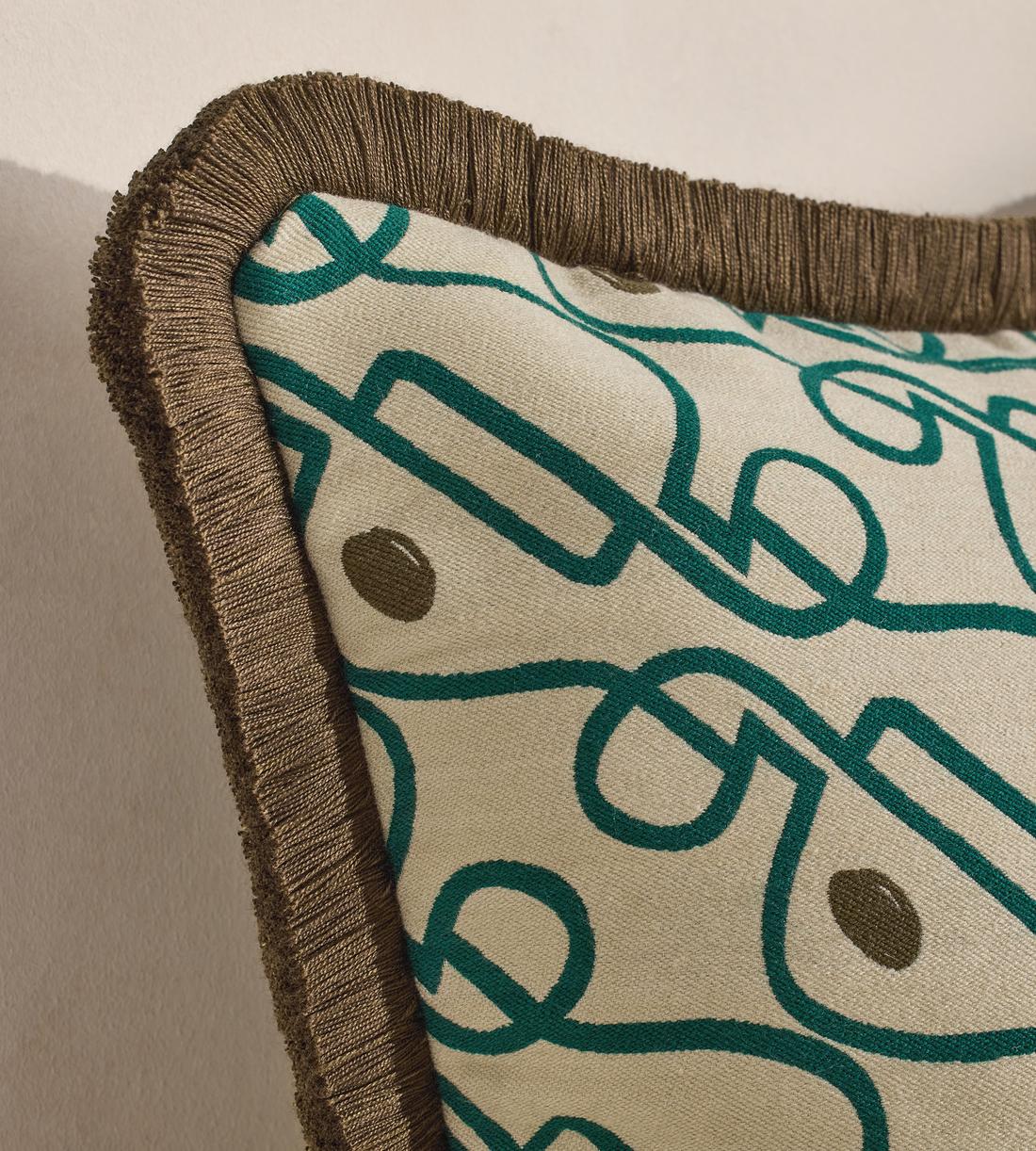 Tilney Square Cushion - Green - Images - Image 7