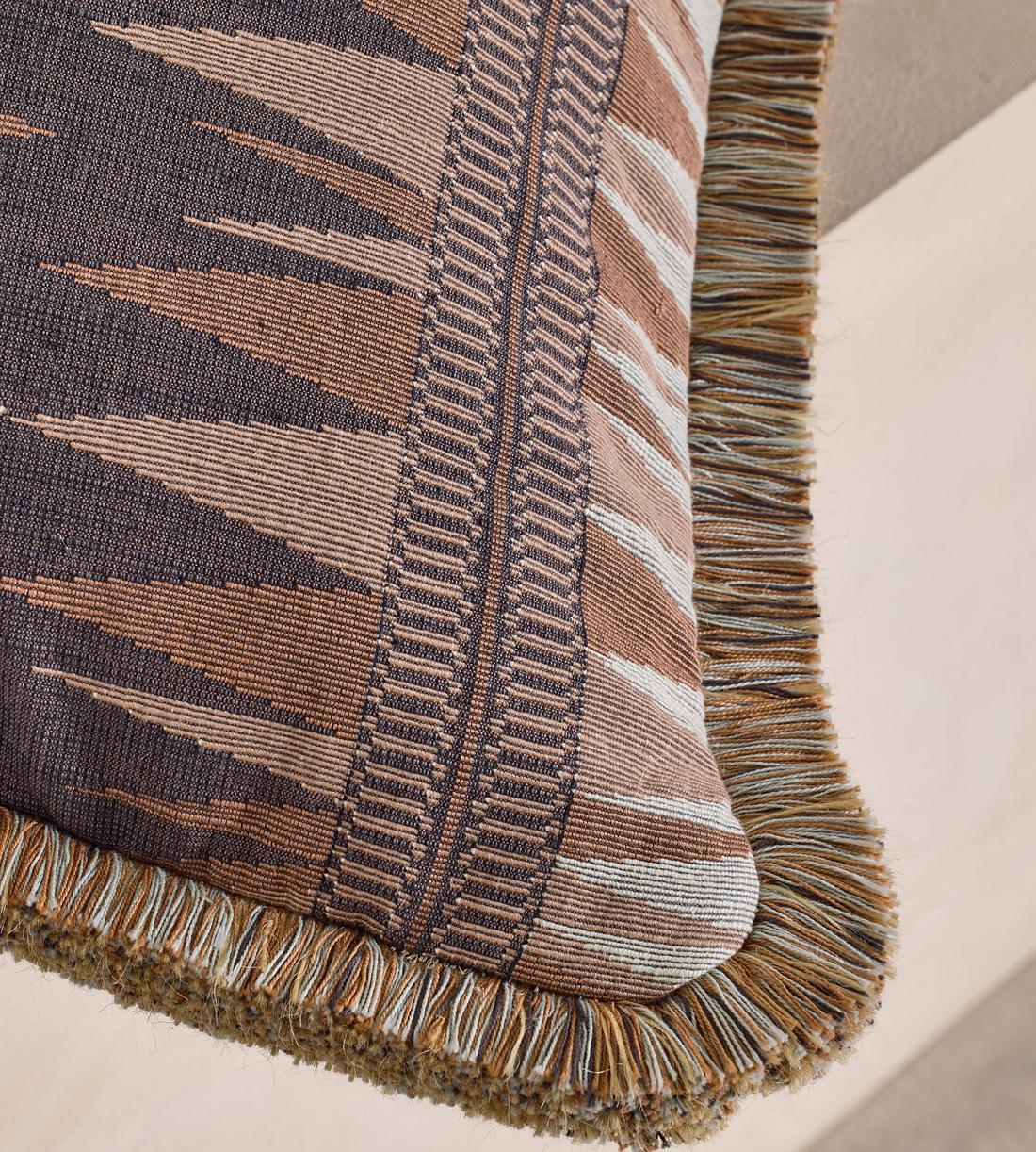 Irving Square Cushion - Rust - Images - Image 4