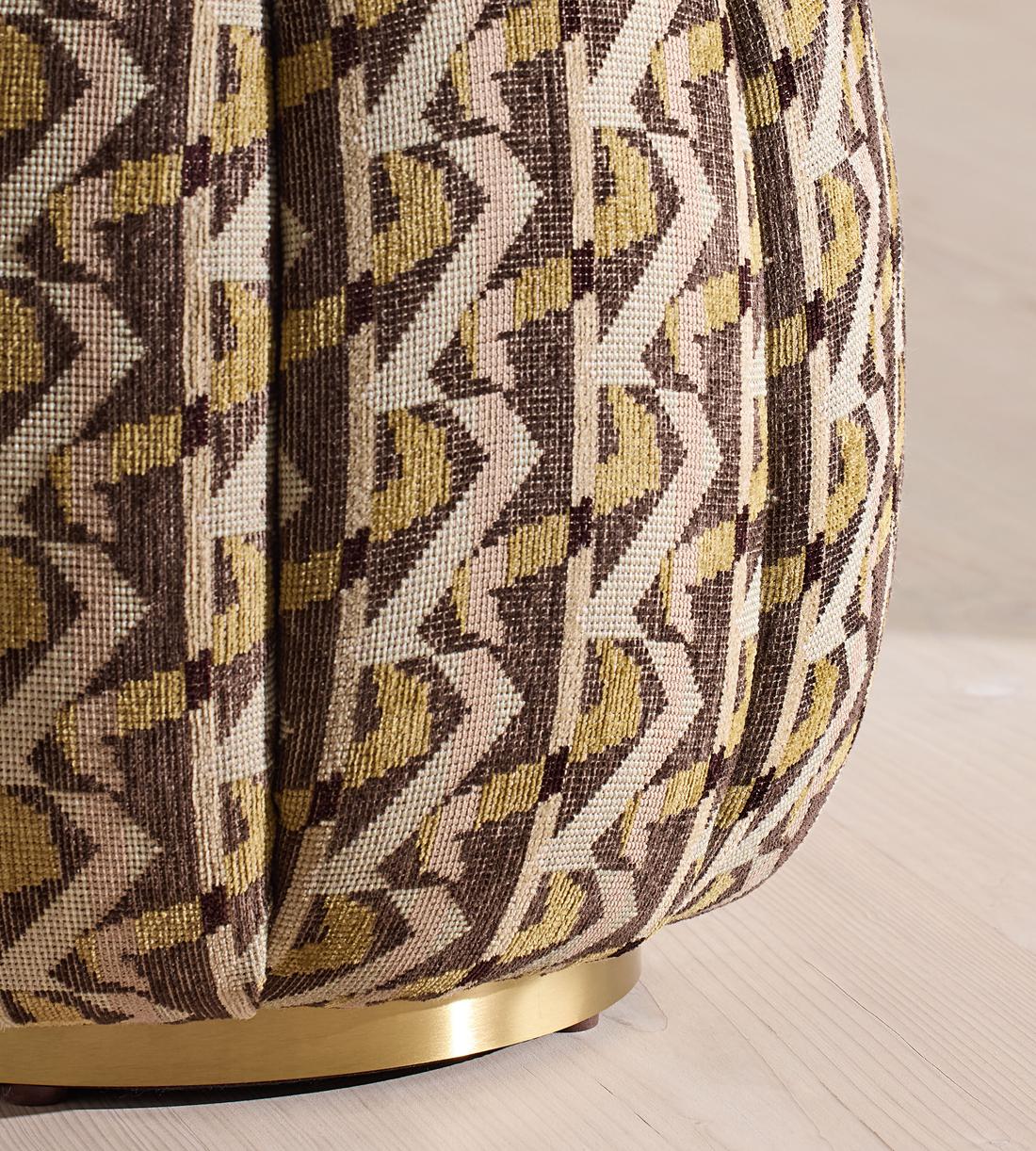Sofia Footstool - Fulton Jacquard - Sage - US - Images - Image 4